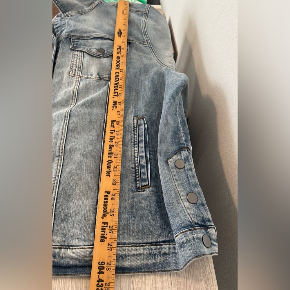 Universal Standard Women's Denim Chore Jacket Longline Oversized NWT Large - Picture 7 of 12